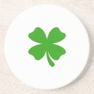st patricks clover emoji zandsteen onderzetter