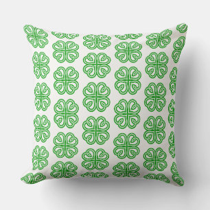 St. Patrick's Clover Kussen