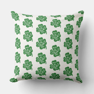 St. Patrick's Clover Pillow Kussen
