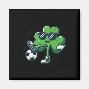 St Patricks Clover Voetbal Saint Pattys Voetbal Bo Magneet