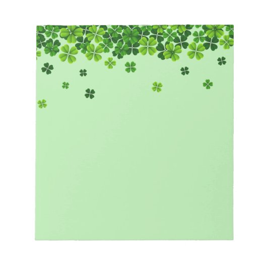 St. Patrick's Clovers Blocnote (Voorkant)
