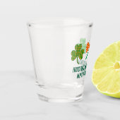 St Patrick's Coquette Shamrock gepersonaliseerd Shot Glas (Links)