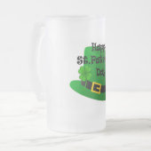 St. Patricks Custom 16oz Frosted Mok (Voorkant links)
