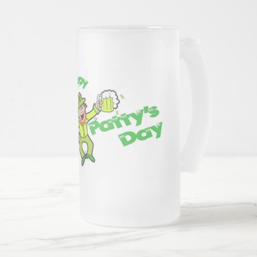 St. Patricks Custom 16oz Mug givré (Devant droit)