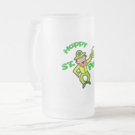 St. Patricks Custom 16oz Mug givré (Devant gauche)