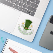 St.Patrick's dag bidden pet & shamrock Sticker (Laptop met iPhone)
