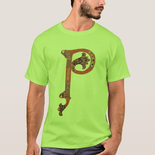 ST PATRICK'S DAG CELTIC P MONOGRAM MET SHAMROCK T-SHIRT (Voorkant)