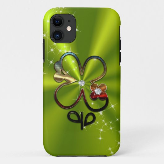 ST PATRICK'S DAG Diamond Shamrock Monogram Case-Mate iPhone Case (Achterkant)