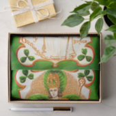 ST. PATRICK'S DAG GROENE SCHAMROKKEN EN TRINITY TISSUEPAPIER (Geschenk)