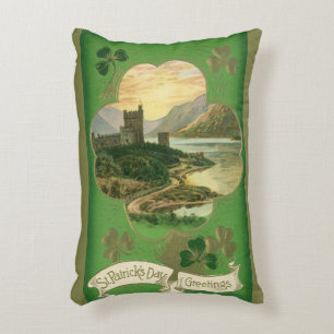  St. Patricks Dag Groeten Shamrock Castle Accent Kussen