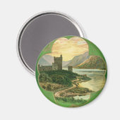  St. Patricks Dag Groeten Shamrock Castle Magneet (Voorkant / Achterkant)
