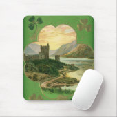 St. Patricks Dag Groeten Shamrock Castle Muismat (Met muis)