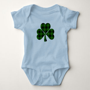 St. Patrick's dag, Ierse groene ruitjes klaver Romper