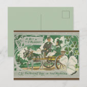 St Patricks dag in de ochtend Briefkaart (Voorkant / Achterkant)