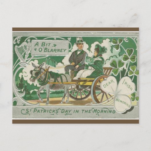 St Patricks dag in de ochtend Briefkaart (Voorkant)
