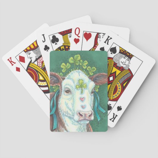 ST. PATRICK'S DAG IRISH KOE PLAYCARDS Poker Speelkaarten (Achterkant)