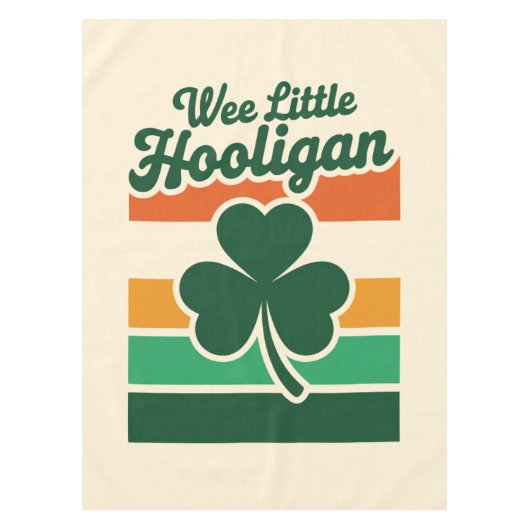 St. Patrick's Dag Kleine Ondeugende Schelm Grappig Tafelkleed (Voorkant)