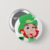 St. Patrick's dag, knop 🍀 Ronde Button 5,7 Cm (Voorkant /achterkant)