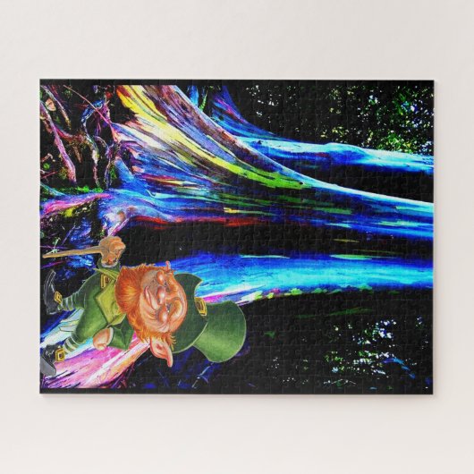 ST. PATRICK'S DAG LEPRECHAUN JIGSAW PUZZLE LEGPUZZEL (Horizontaal)