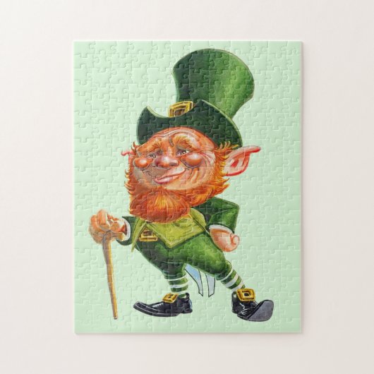 ST. PATRICK'S DAG LEPRECHAUN LEGPUZZEL (Verticaal)