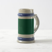 St. Patrick's Dag Liefde Gelukkig Iers Klaver Groe Bierpul (Voorkant rechts)