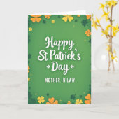St. Patrick's Dag Moeder Kaart (Gele Bloem)