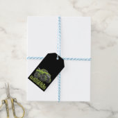 St. Patrick's Dag Monstertruck Lucky Shamrock Cadeaulabel (Met Touw)