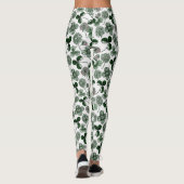 St Patricks dag patroon klaver Leggings (Achterkant)