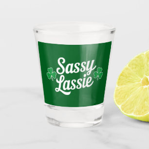 St. Patrick's Dag Sassy Lassie Grappige Ierse  Shot Glas