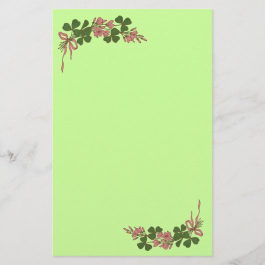 ST. PATRICK'S DAG/Shamrocks Briefpapier (Voorkant)