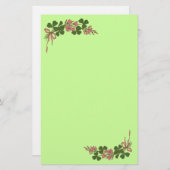 ST. PATRICK'S DAG/Shamrocks Briefpapier (Voorkant / Achterkant)