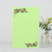 ST. PATRICK'S DAG/Shamrocks Briefpapier (Staand voorkant)