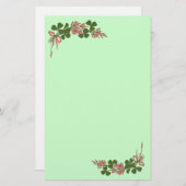ST. PATRICK'S DAG/Shamrocks Briefpapier (Voorkant / Achterkant)