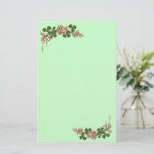 ST. PATRICK'S DAG/Shamrocks Briefpapier (Staand voorkant)