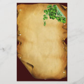 ST. PATRICK'S DAG/Shamrocks op bruin perkament Briefpapier (Voorkant)