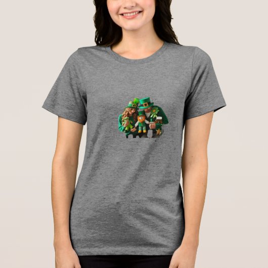 ST.PATRICK'S DAG Tri-Blend SHIRT (Voorkant)