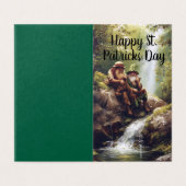 St. Patrick's dag zegeningskaart Kaart (Buitenkant ongevouwen)