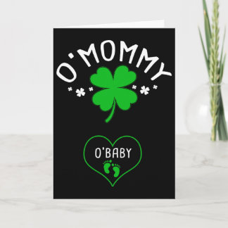 St. Patrick's Dag Zwangerschapsaankondiging Matchi Kaart