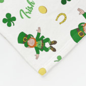 St Patricks dagpatroon Fleece Deken (Hoek)