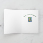 ST. PATRICKS DAME IRLANDAISE CARTE DE SALUT VERS (Intérieur)
