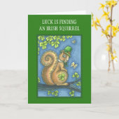 ST. PATRICKS DAME IRLANDAISE CARTE DE SALUT VERS (Fleur jaune)