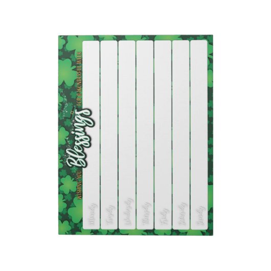 St Patrick's Data Notepad Notitieblok (Gedraaid)