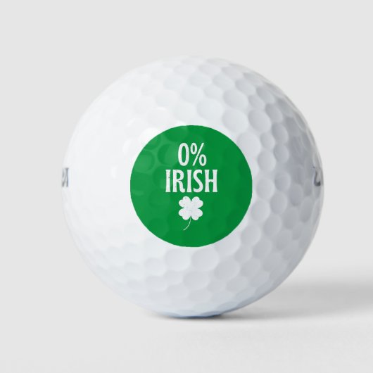 St Patrick's Day 0% Iers Golfballen (Voorkant)