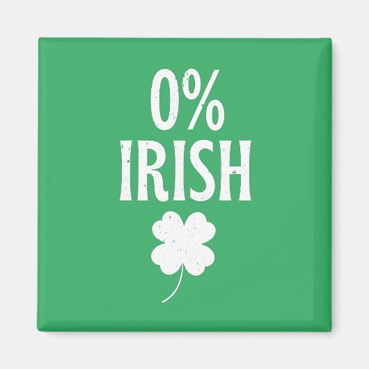 St Patrick's Day 0% Iers Magneet (Voorkant)