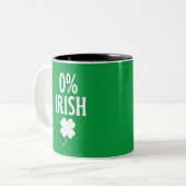 St Patrick's Day 0% Iers Tweekleurige Koffiemok (Voorkant links)