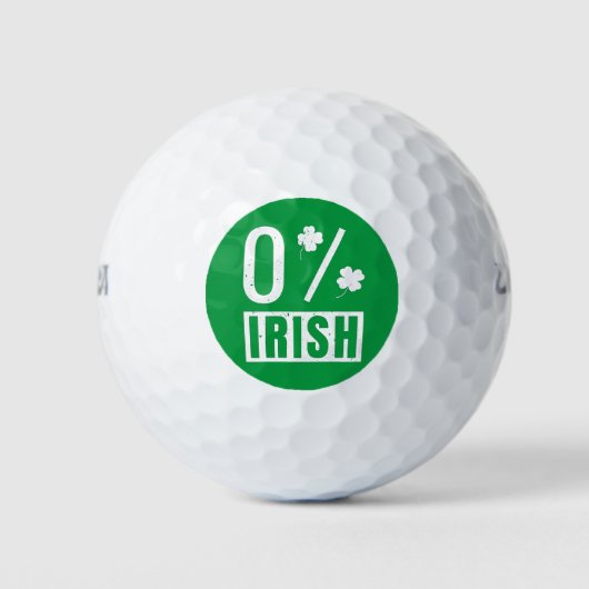 St Patrick's Day 0% Irish Four Leaf Clover Golfballen (Voorkant)