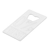 St Patrick's Day 0% Irish Four Leaf Clover Kredietkaart Flessenopener (Achterkant Gekanteld)