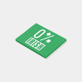 St Patrick's Day 0% Irish Four Leaf Clover Post-it® Notes (Schuin)