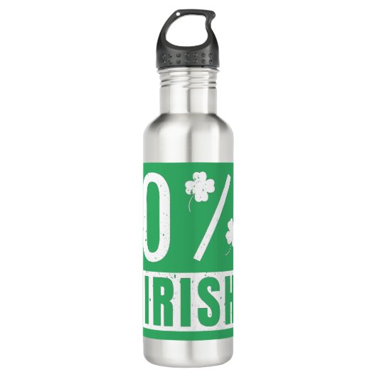 St Patrick's Day 0% Irish Four Leaf Clover Waterfles (Voorkant)