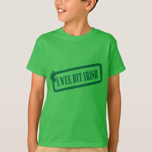 St Patrick's Day A Wee Bit Irlandais T-shirt pour  (Devant)